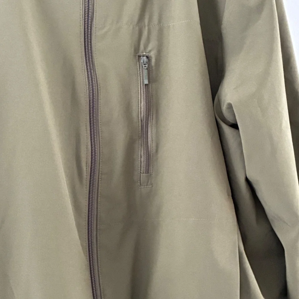 Banana Republic Mens XL Motion Tech Bomber Jacket Olive Green Full Zip Stretch